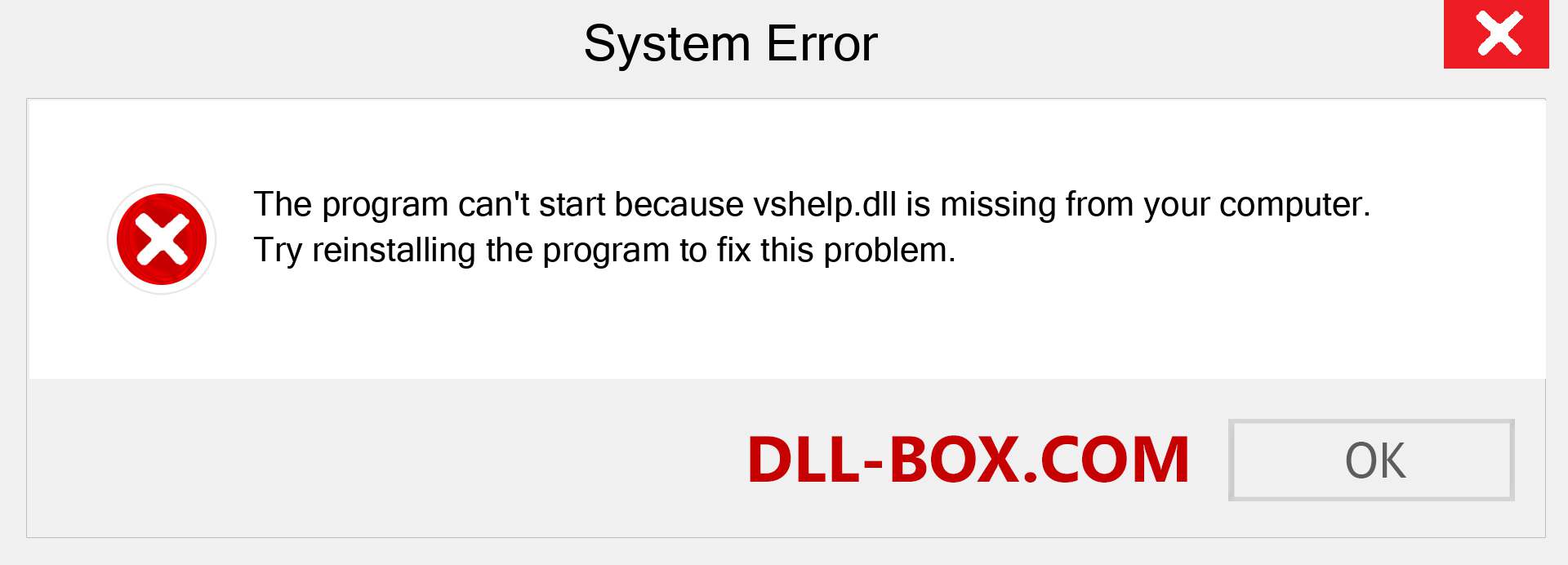  vshelp.dll file is missing?. Download for Windows 7, 8, 10 - Fix  vshelp dll Missing Error on Windows, photos, images